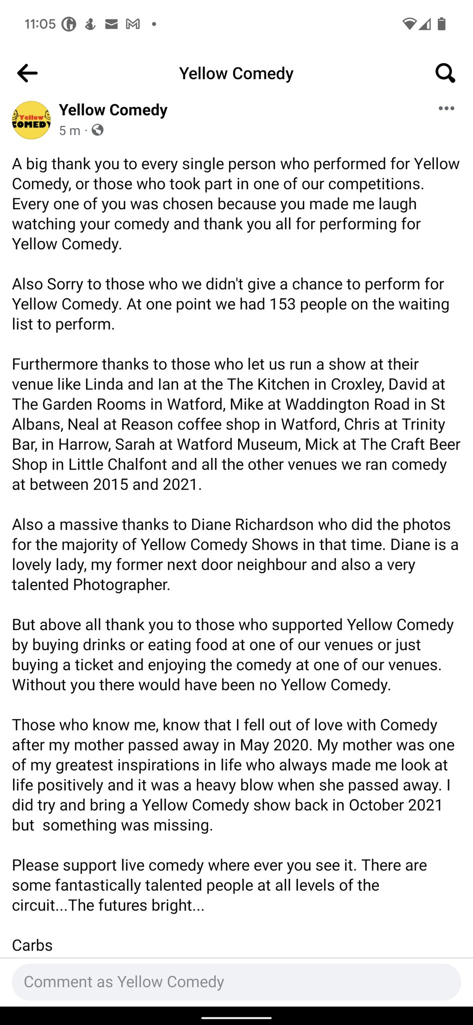 Yellow Comedy Yellow Comedy Twitter