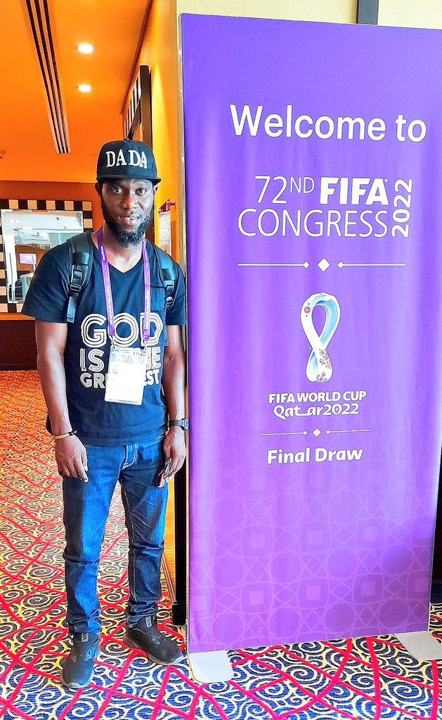 dadaoliseh's tweet photo. God Remains The Greatest 🙌🏾
Touchdown Doha, Qatar 🇶🇦 for the FIFA World Cup 2022 Congress and Draw.
#DadaOlisehPhotos #Doha #Qatar2022 https://t.co/ulciJ3wLy7