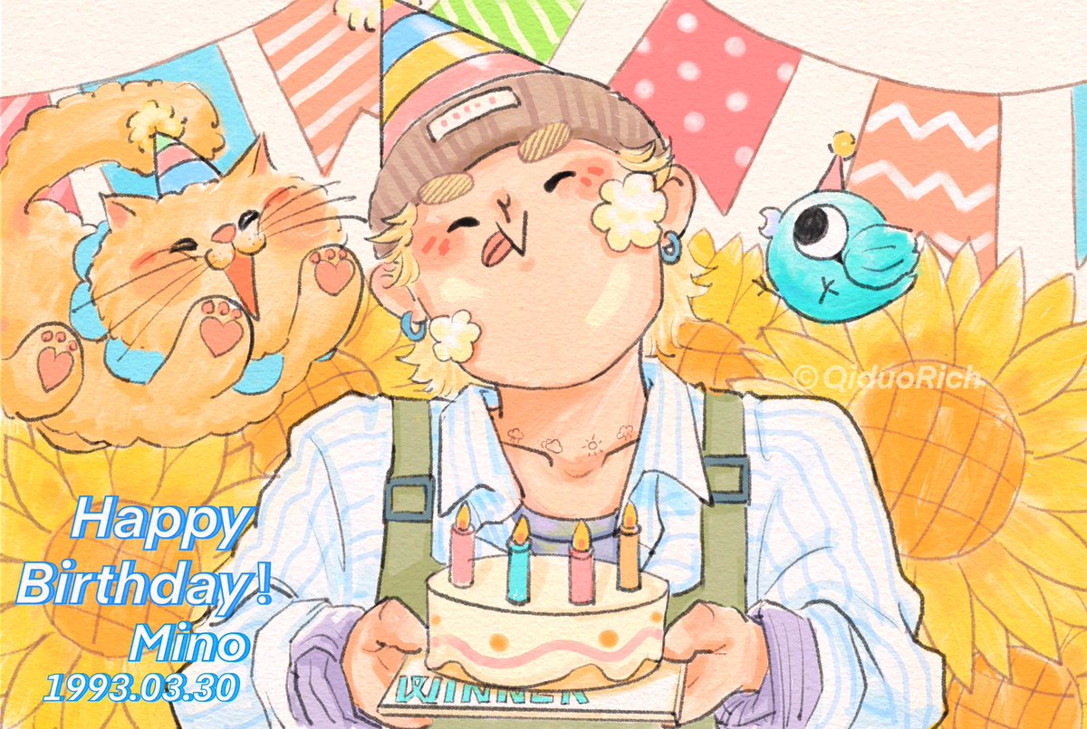 Happy Birthday ！Mino 🌻🌻🌻🌻
生日快乐🎂麦糯糯！💙🐻💙
BEAUTIFUL SPRING WITH MINO
#OurBelovedMINODay
#봄의시작은MINO로오색칠해
#MINO #송민호 <a href="/official_mino_/">official_mino_</a>
<a href="/yginnercircle/">OFFICIAL INNER CIRCLE</a>