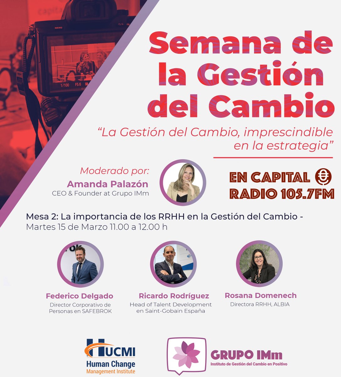 grupo_imm's tweet photo. Te compartimos el podcast de la Mesa 2 de la Semana de la Gestión del Cambio.
Donde nos acompañaron:
✅Federico Delgado Martín, de @SafeBrok
✅Ricardo Rodríguez Trigos, de @SaintGobainES
✅Rosana Domenech, de @Albia
 
🌏https://t.co/YazPsKF82R

#hucmi #gestiondelcambio https://t.co/06DdiMu1nF