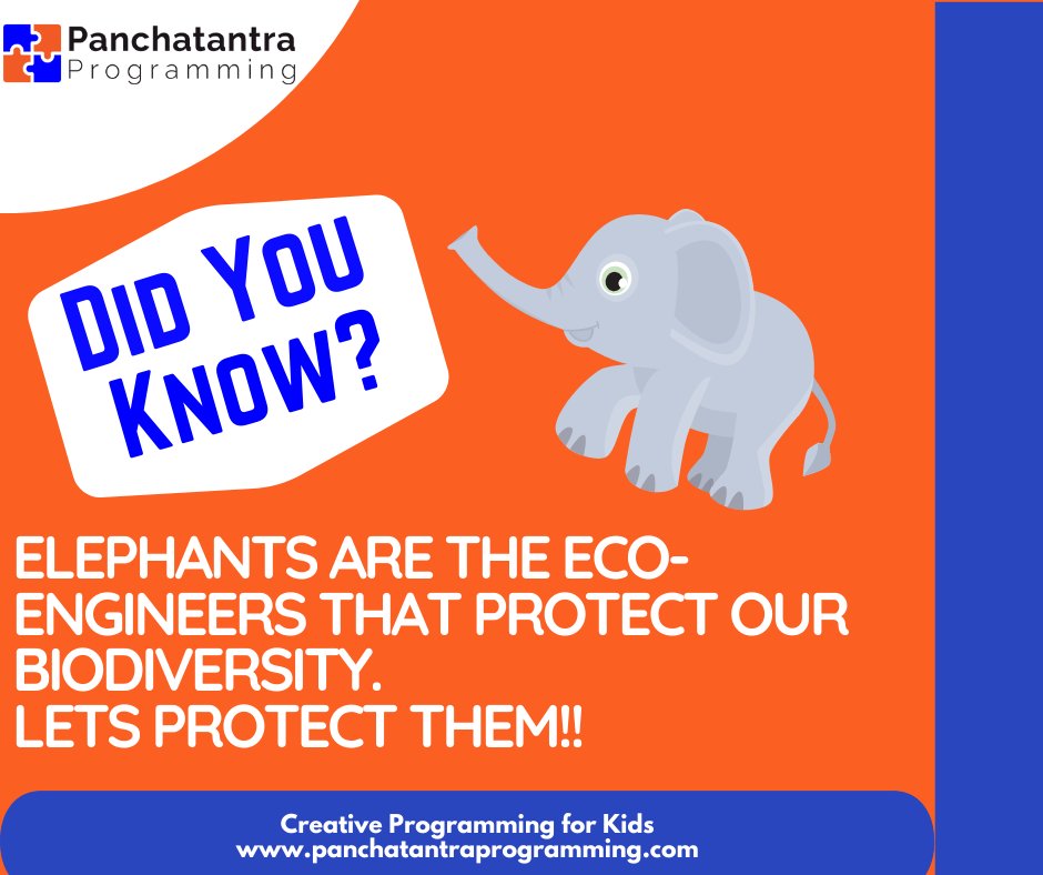 Do you know that elephants are the eco-engineers that protect our biodiversity? You too can apply a sensor on a moving train in our this week's project and save Hapu, the elephant, from the approaching train Scratch Link scratch.mit.edu/projects/52431… #creativecoding #codingforkids
