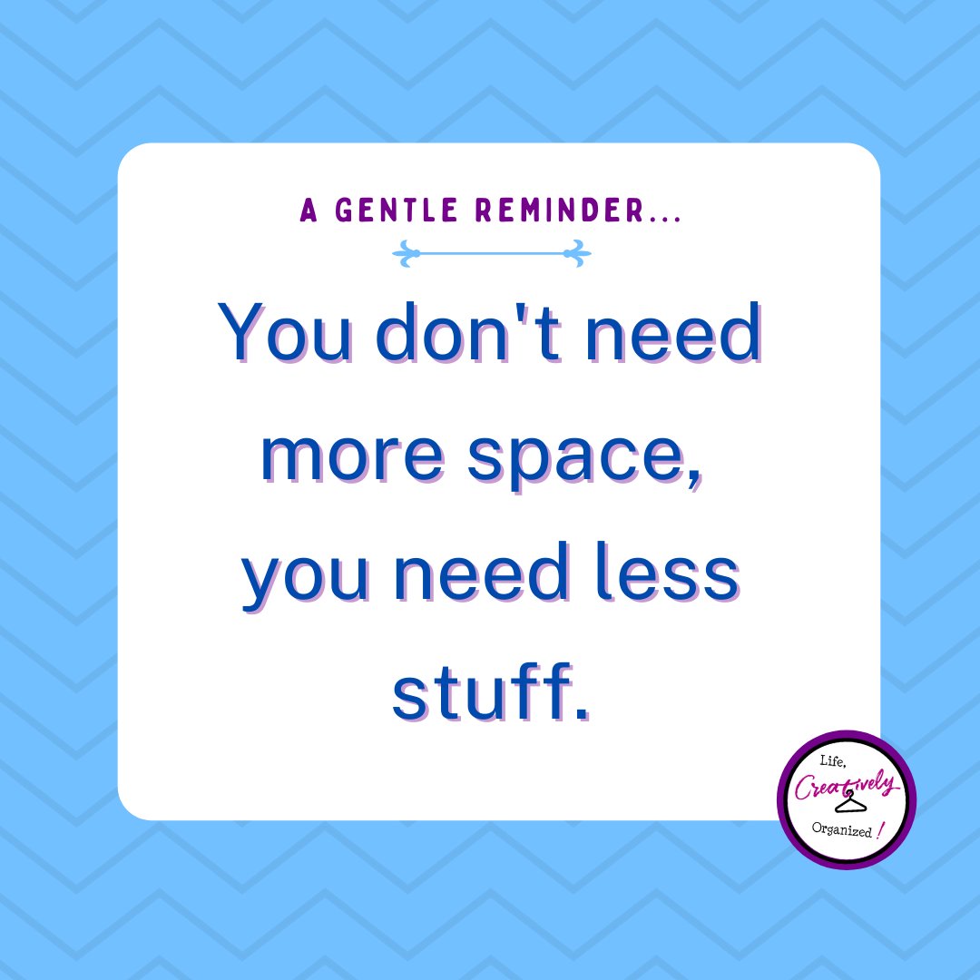 EconOrganizer's tweet photo. Clearing out the clutter in your home clears out the clutter in your mind, too.
Feel overwhelming?⁠
Then start small. ⁠
Tackle the top of a dresser or the bookcase.
FREE list of 50 items to declutter! https://t.co/OZGcLK0eFy

#declutter #professionalorganizer #getorganized https://t.co/Qimri7cNVj