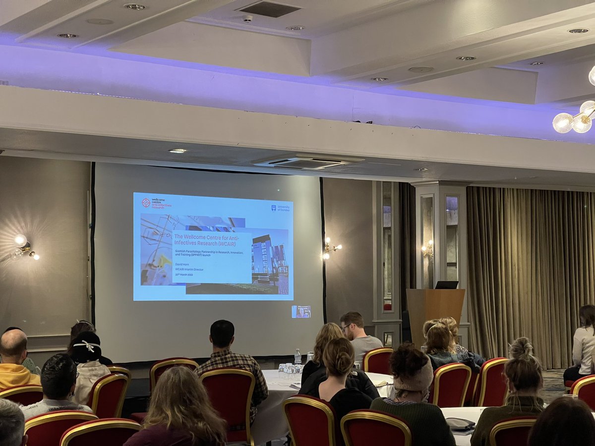 SPPIRITnetwork's tweet photo. Next up we have this introduction from David Horn, giving us an overview of @WCAIRDundee #SPPIRIT22 “One of our priorities is to develop new technologies for drug discovery” https://t.co/sFhThI5Wlf