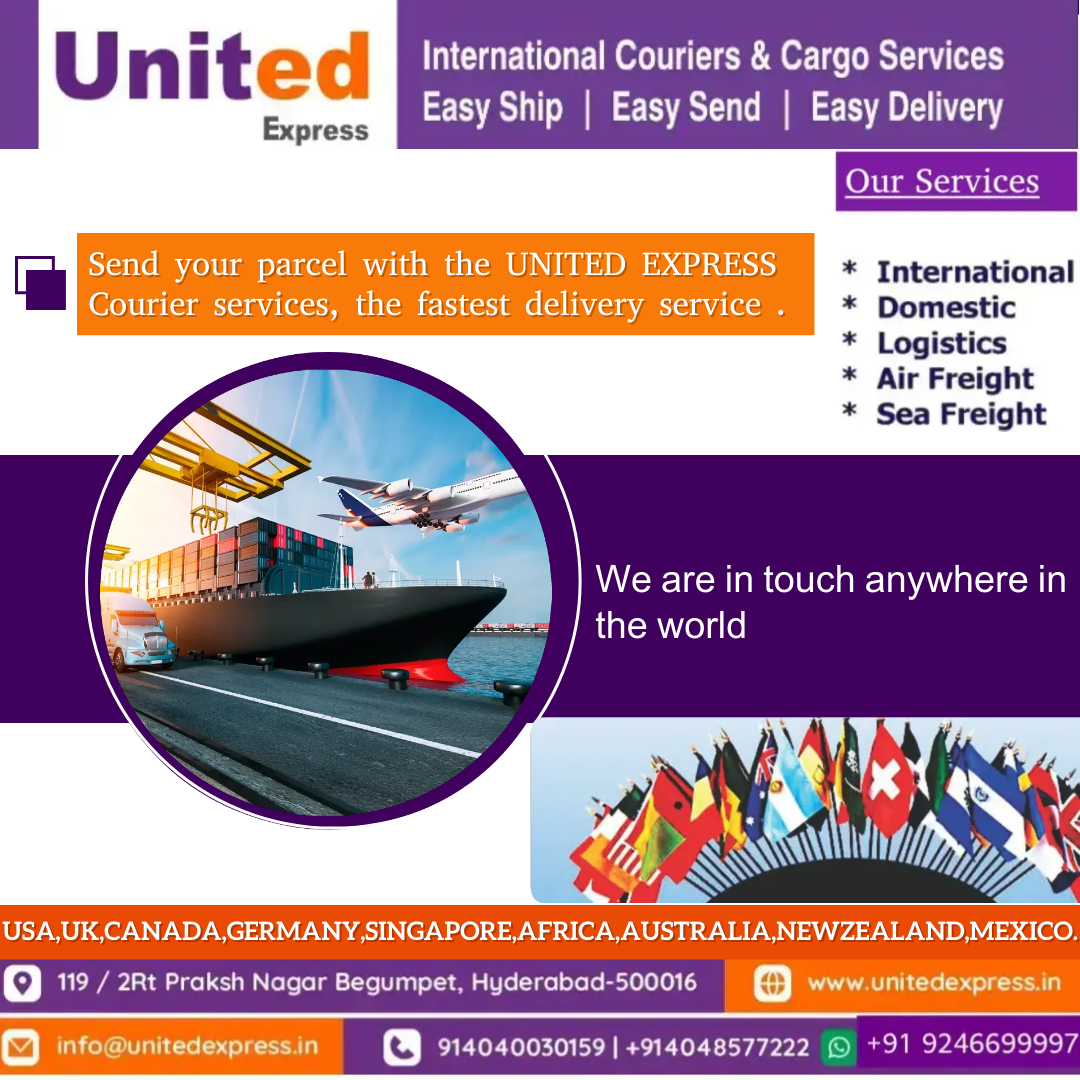 unitedxpresshyd's tweet photo. United Express International Courier Services provide the fastest and safest courier service available in the Present market. Free Door Pickup &amp; Free Box Packing!!
 #CourierServices  #AbroadCourierService
For More Details Call :+91-9246699997.
Visit Us : https://t.co/AdUI4dkMGZ https://t.co/zBPkcp54hv