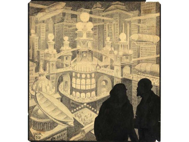 lumieresdlv's tweet photo. #merdredibd📖 Découvrez "It is the city of Philyorgo by night". Winsor #McCay a influencé des générations de #dessinateurs et d'#architectes. Fasciné par l'explosion démographique et l'#urbanisation grandissante, il nous a laissé des planches qui témoignent de son émerveillement. https://t.co/1k1HHIrUuY