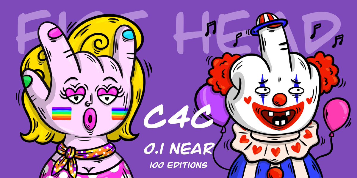 Drop now!! Fist head c4c on <a href="/ParasHQ/">Paras 🟩🟧</a> ✊🏻🤡😍
เพื่อนๆคนไหนลง c4c มาชิลงานในดิสคอร์ดได้นะคะ
เดี๋ยวอันไหนถูกใจตามไปสอยค่าาาา
paras.id/token/x.paras.…
paras.id/token/x.paras.…

Discord
discord.gg/EsmqmeGpQS

#nft #NFTGiveaways #NFTCommunity #ThaiNFT #NFTshill