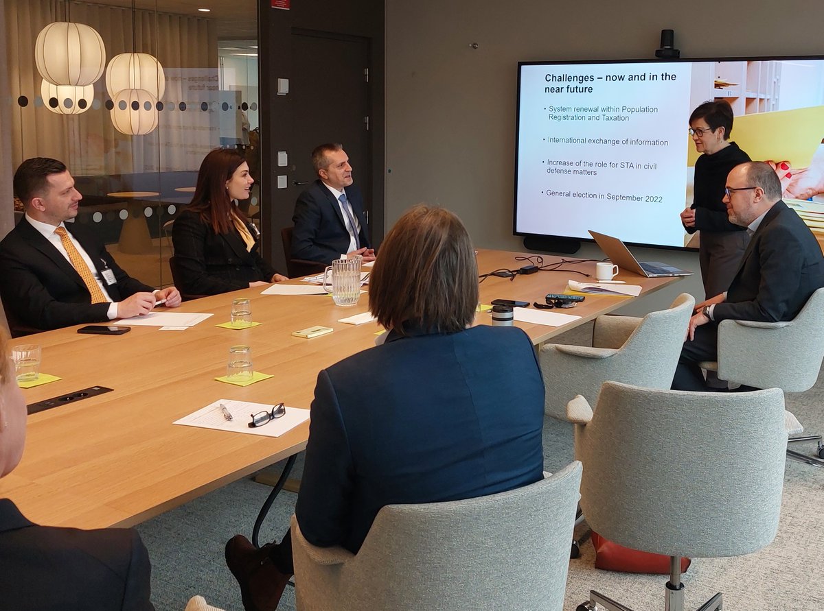 En delegation från Albaniens skattemyndighet besöker <a href="/Skatteverket/">Skatteverket</a> i dagarna, ett av de första utländska besöken sedan världen öppnat upp igen. Många uppskattade erfarenhetsutbyten om kundfokus, förtroende och hur våra respektive myndigheter arbetar med strategisk planering.