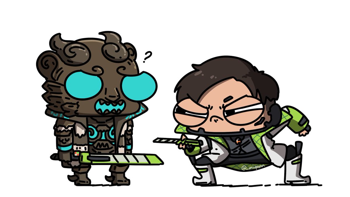 クリプト(APEX) 「When your main finally gets an heirloom 」|MΔDDiEのイラスト