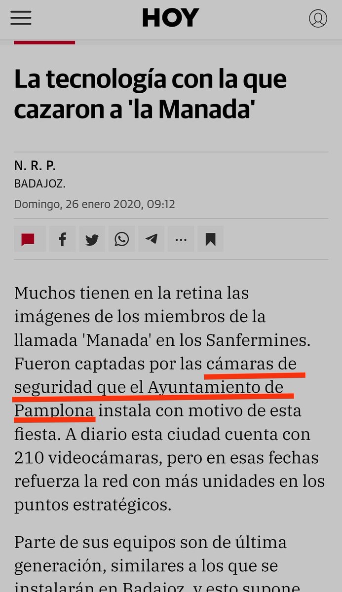 NiNeuAim's tweet photo. @julensesma A esa gente simplemente recuerdales q las camaras d seguridad fueron esenciales para localizar y detener a los miembros d La Manada. Si sirven aunque sea para ayudar en un sólo caso de estos, ya están más que justificadas todas esas cámaras q tanto les molestan. https://t.co/QeY0QFyUST