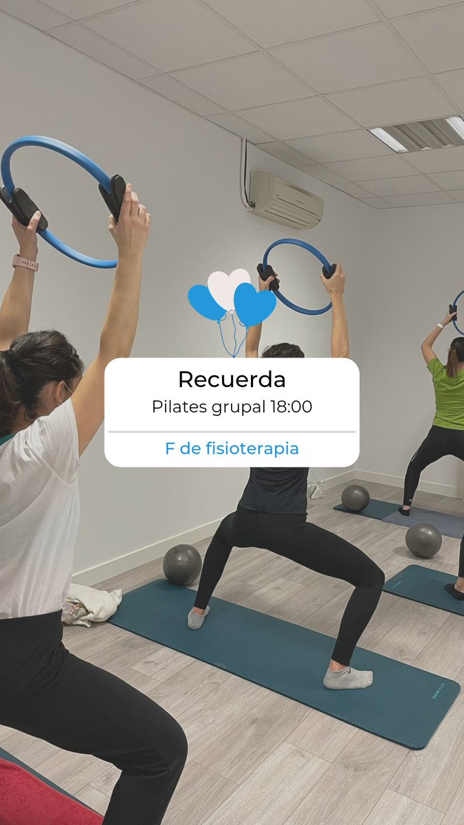 ¡Los miércoles a las 18:00 tenemos un grupo de pilates esperándote!

Impartido por Laure, nuestra fisio especializada en pilates suelo y ejercicio terapéutico.

¿Te animas? 🏋🏽‍♀️

623186757 📲