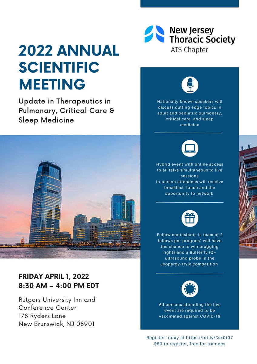 NJThoracic's tweet photo. There’s still time to register! Don’t miss out on this amazing opportunity to learn and network 🙂

https://t.co/1QTAXc8AXo https://t.co/hSNX04xbpe