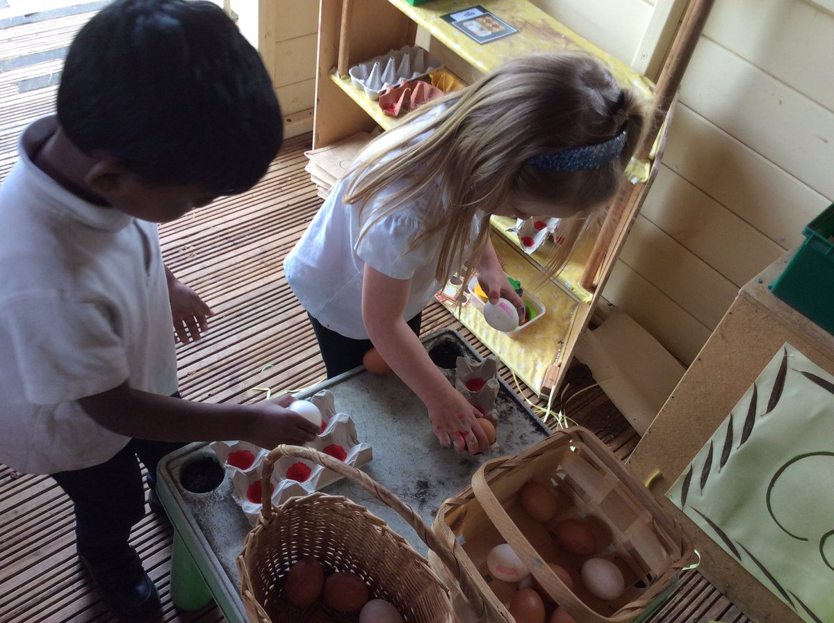 NLHWCPS's tweet photo. Where have these eggs come from? What shall we do with them? The children used their counting and partitioning skills they display the eggs in the farm shop. @WoodlandsPrima1 @ https://t.co/E0TQjlqRxe