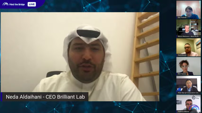 MindTheBridge's tweet photo. "All our #acceleration programs have been organized in collaboration with corporates of the region. This is our key success factor: we never do stand-alone projects"
👉🏻 Neda Aldaihani, Co-Founder&amp;CEO @BrilliantLab

#MTBEcosystem Launch LIVE today 
📹 https://t.co/9pVne3dImx https://t.co/mSI4dzGKlQ