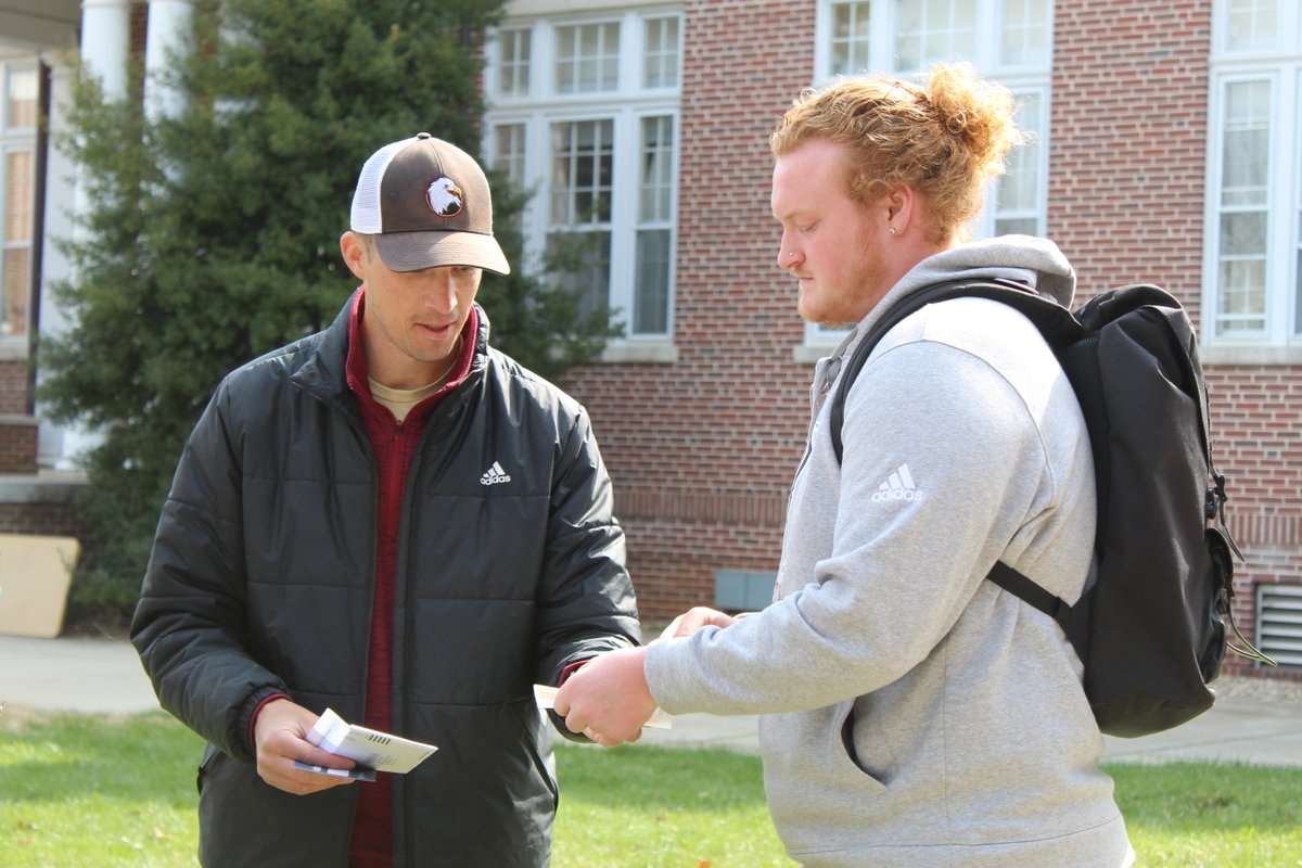 BCAthletics's tweet photo. Saving a life could be easier than you think.

Join @BH2OFootball on the Rebecca Quad until 2:00 p.m. today to learn more about @BeTheMatch and join the bone marrow registry. 

You can help make a difference! #BleedCrimson #GoForGold https://t.co/l1VHCDc5jp