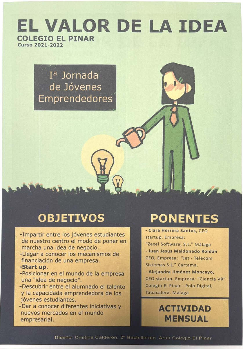 ColegioEP's tweet photo. 📌Continuamos con el ciclo ‘𝐄𝐥 𝐯𝐚𝐥𝐨𝐫 𝐝𝐞 𝐥𝐚 𝐢𝐝𝐞𝐚’ con J Jesús Maldonado; fundador de #jettelecom quien nos habla de inspiración, creatividad, valentía y oportunidad en el campo del emprendimiento y nos lega recetas valiosísimas para lanzar una idea empresarial🔘 https://t.co/VuQKZZ2CXO
