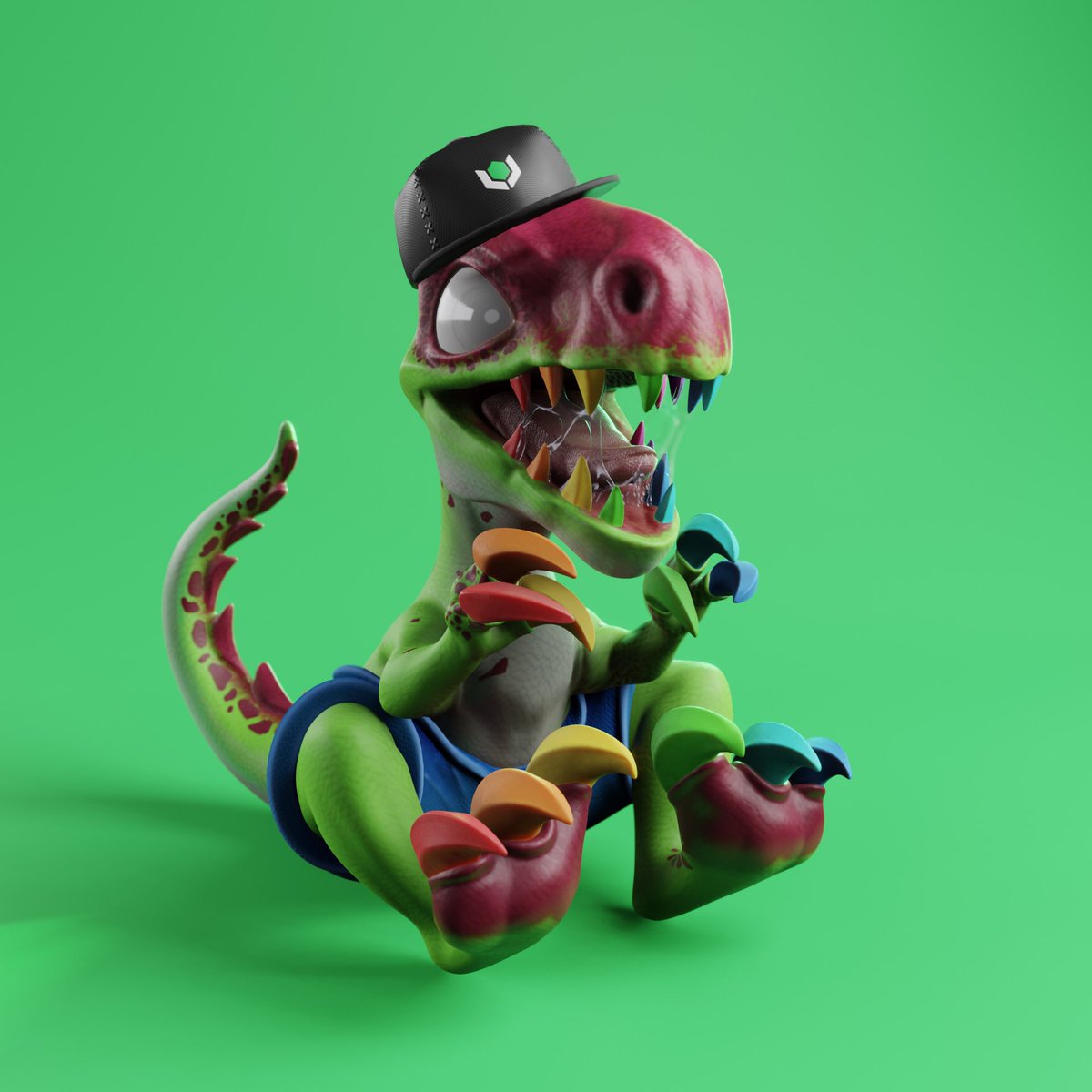 TheStoneAgeNFT's tweet photo. Nice hat Chomp! 🦖 

💎Like &amp; RT this post
💎Follow @TheStoneAgeNFT 

We are watching 👀 
#chomp #quest #NFTs https://t.co/XQTbdayieM