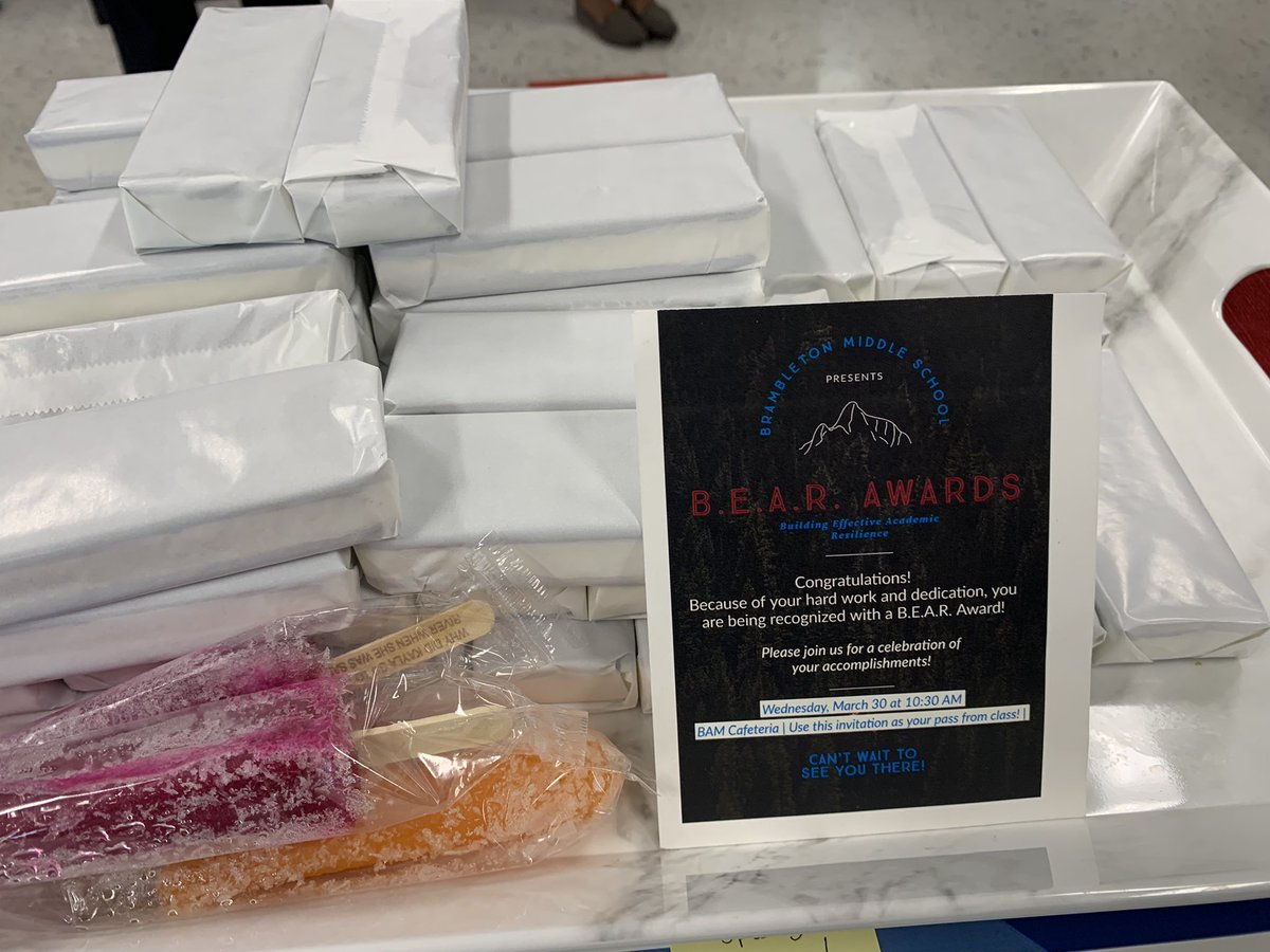 Todays adventure … celebrating Growth Mindset with our amazing BEAR award winners.. they Built Effective Academic Resilience and we are so proud of them 😀<a href="/BAM_MS_Official/">Brambleton Middle</a> <a href="/BamCounselors/">BAM_Counselors</a>