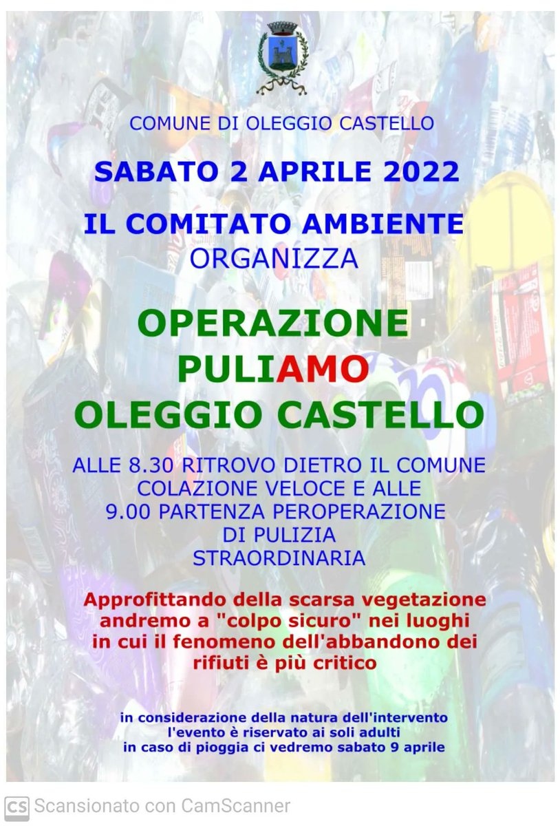 ilVergante's tweet photo. Sabato 2 aprile puliamo Oleggio Castello

#oleggiocastello #novara #vergante https://t.co/X4XdYrjPey