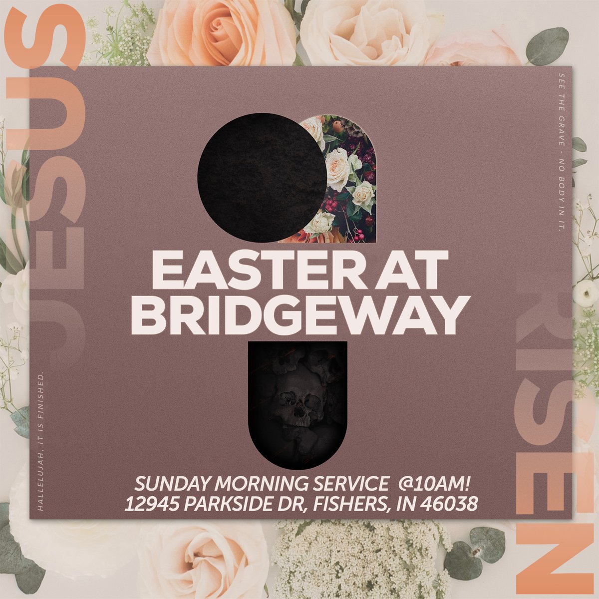 BridgeWayCC's tweet photo. EASTER IS ALMOST HERE! Invite your friends and family, and get ready to be filled with the resurrection life only Jesus gives!! We are SO PUMPED to celebrate and worship with you!! #AnEmptyGrave #ForARisenLord https://t.co/uZSQBDLwtp