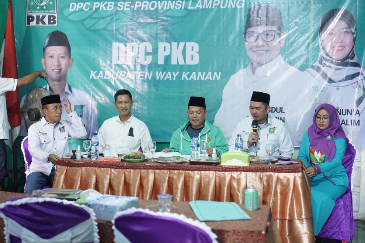 dpwpkblampung's tweet photo. Monitoring Evaluasi Dewan Pengurus Cabang Partai Kebangkitan Bangsa Kabupaten Waykanan. https://t.co/JP8h53xhMf