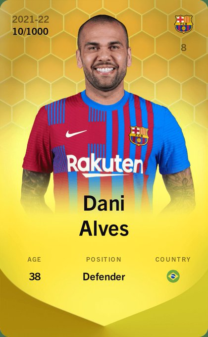 MaillotSecret's tweet photo. 🏆 Concours !

Tente de remporter la carte Sorare de Dani Alves (~50€) !

▶️ Follow @maillotsecret et RT ce tweet.
▶️ Avoir un compte Sorare : https://t.co/6UXSqblDsd 

Tirage au sort dimanche ! 🍀 https://t.co/8MUD2xHqJC