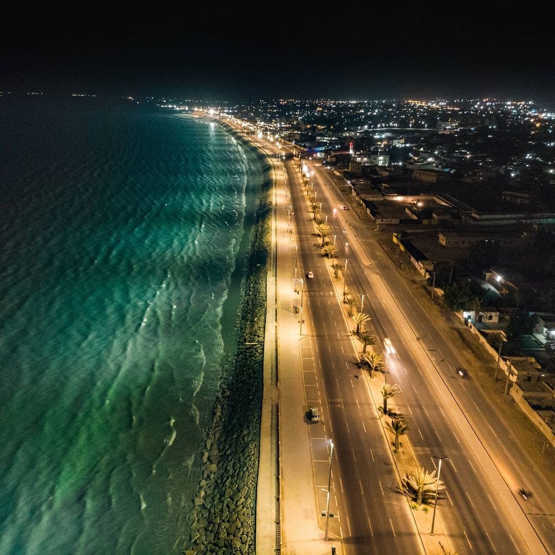 LandofPakistan's tweet photo. Night View of Gwadar https://t.co/LL8nVO9aaq