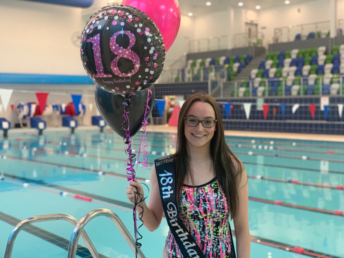 Oldhamaquatics's tweet photo. Look who,s 18.  Happy Brithday Ella Price. @ellaa.pricee @oclactive #oldhamaquatics #oldham #oneteamoneforce #traintowin #happycoach #swimfast https://t.co/yGouKpnhjV