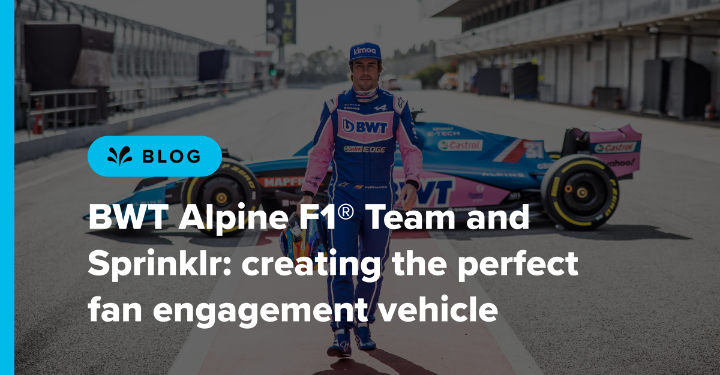 TshapeScott's tweet photo. So excited that BWT Alpine F1® Team has tapped @Sprinklr to build a "digital vehicle" that will connect deeply and in real-time with fans. Learn more about how we are helping them reimagine the fan experience. See you on the track! 🏎💨 https://t.co/yPFVaE3Fkz https://t.co/NoYL9pBgzF