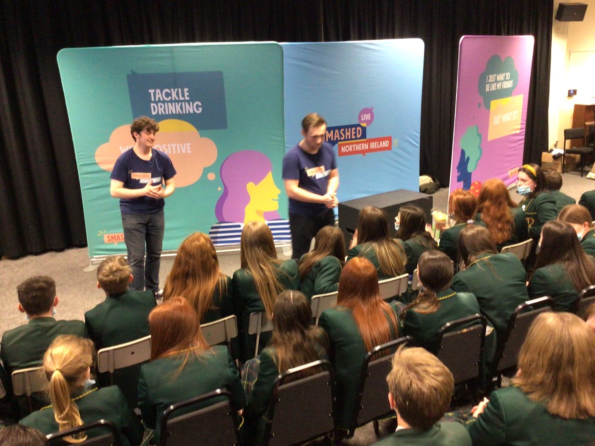 stcatherines247's tweet photo. Thanks to #SmashedNI who delivered a theatrical performance and interactive workshop exploring the social and emotional causes of underage drinking, its impact on young lives and social influence and decision-making #preventativecurriculum https://t.co/SSefN6CIMc