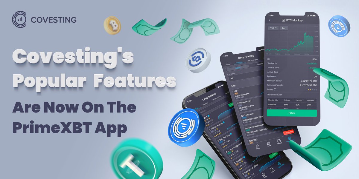 Happy Wednesday Covesters!

📢 The most popular features of #Covesting are now LIVE on the <a href="/PrimeXBT/">PrimeXBT</a> app 🚀

☑️Copytrading - Manage/trade &amp; follow
☑️Portfolio management
☑️Take profits or set stop losses
☑️Activate/cancel $COV membership

Get the update 👉 eng.primexbt.com/iosapp