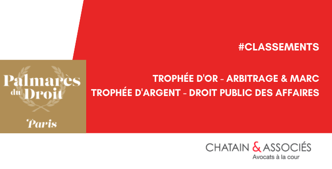 ChatainAssocies's tweet photo. Deux Trophées pour @ChatainAssocies lors de la 10ème édition du Palmarès du droit dans la catégorie des cabinets de -30 #avocats.
🙏 Un grand merci à nos clientes et clients, ainsi qu’à toutes celles et tous ceux qui nous ont recommandés !
#arbitrage #MARC #droitpublic https://t.co/EQlgYDeysN