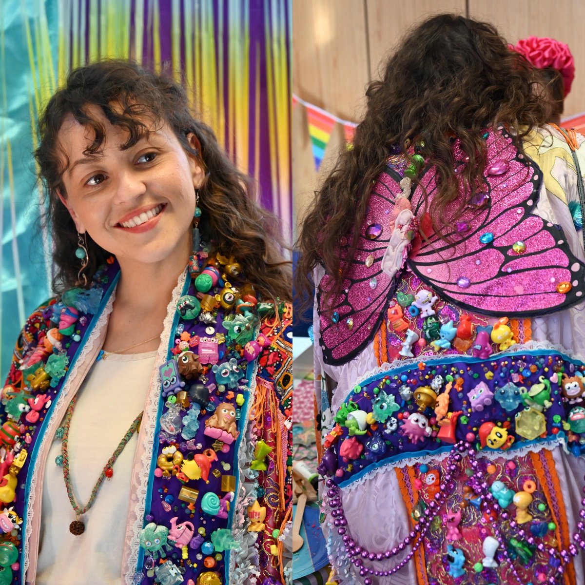 momtazbh's tweet photo. Moments from the Rainbow Rail! ๐๐Sharing some pics from the dress up rail at my #HelloRainbow book launch party. Guests were invited to don colourful clothing & accessories & enjoy a spot of dopamine dressing thanks to outfits from @suekreitzman @Annesophiecvl @GudrunSjodenUK https://t.co/vCakY86su3