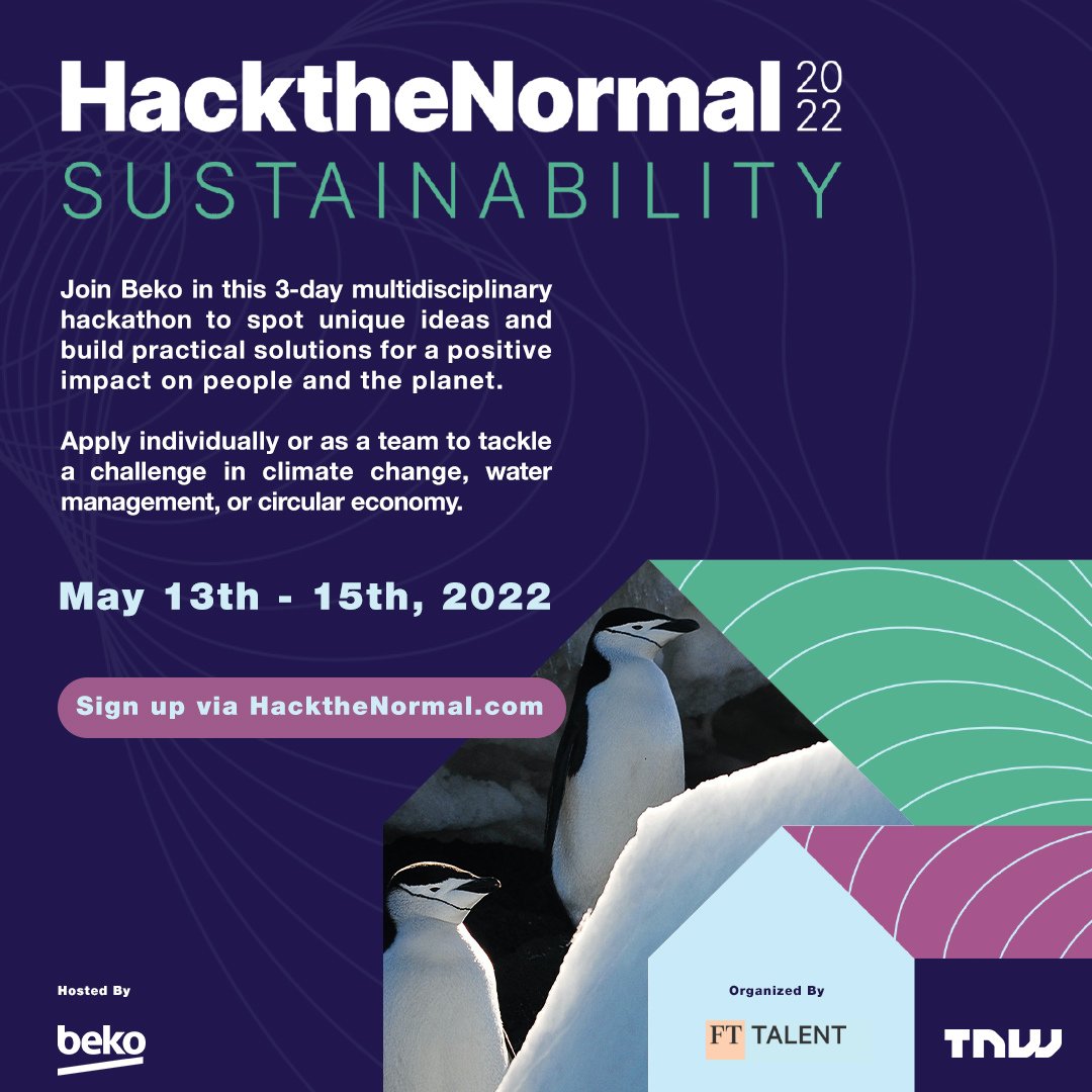 CEBECareersplus's tweet photo. HacktheNormal 2022! Join individually or as a team and build positive, innovative solutions for world issues. Sign up at https://t.co/AfuubZmp1D

#CEBECareers #hackathon #HacktheNormal https://t.co/J5tIMGBv5J