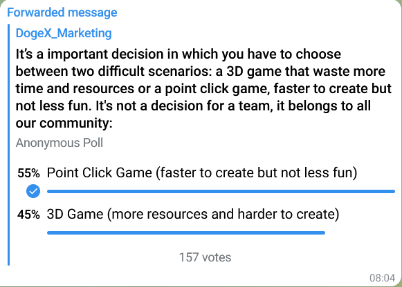 dogex_defi's tweet photo. From now, we've start developing our point click style game. 
This change was necessary because the 3D game would consume resources that we don't have. In order to continue with our roadmap, such changes are required and we believe that DogeX community can only benefit from this. https://t.co/7U9Uyti6ZT