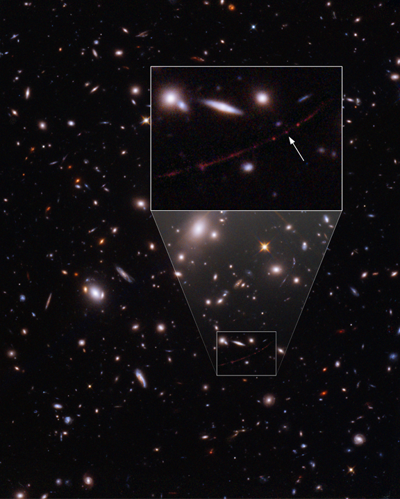 somosamautas's tweet photo. La @NASA_es, a través de la cuenta @HubbleTelescope
,ha anunciando que el Telescopio Espacial #Hubble ha observado la estrella individual más lejana jamás vista. 12.900 millones de años después, vemos por primera vez a "Earendel"🌟 https://t.co/8f8QCgTRiB