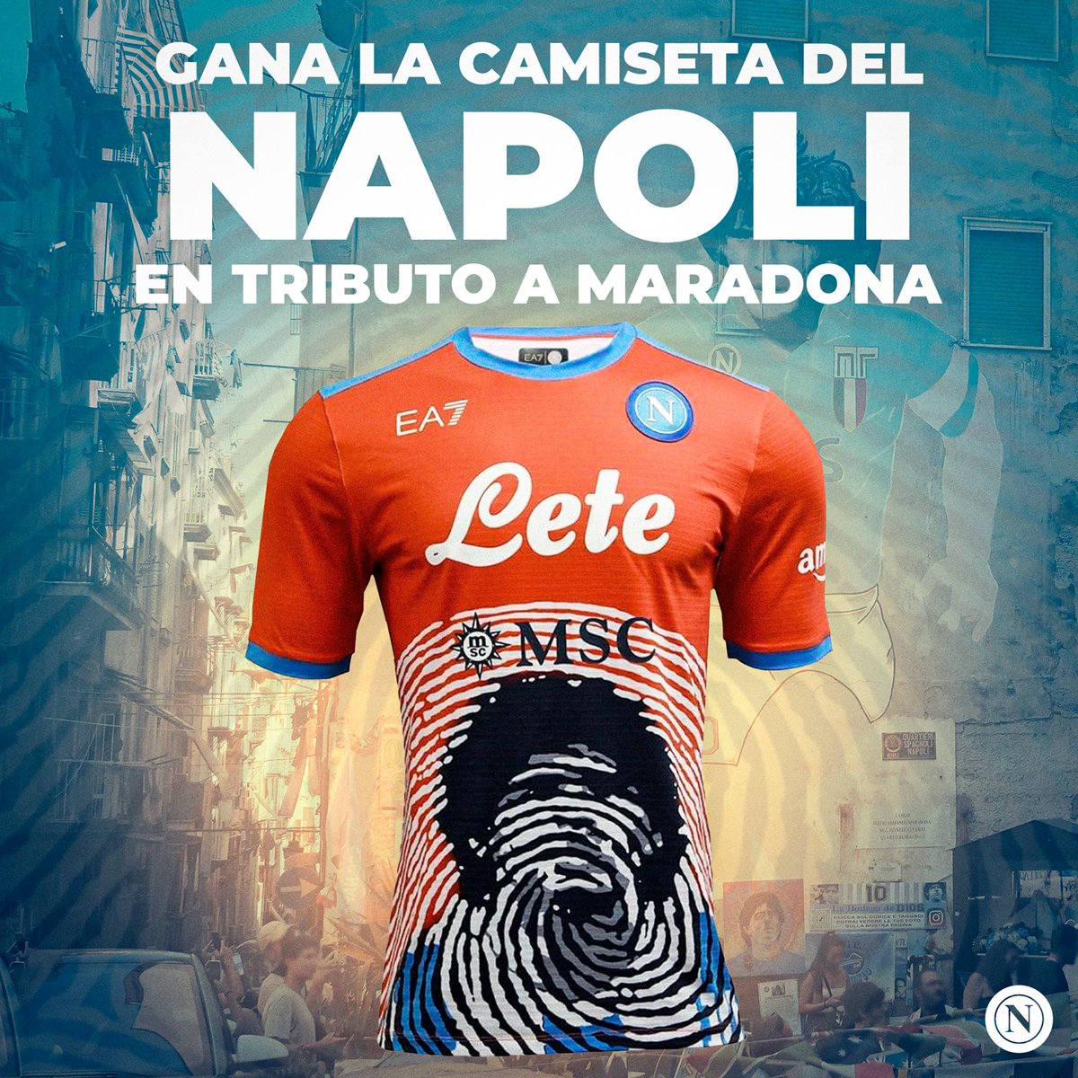 ¡SE LARGÓ EL SORTEO! 🎁

¿Quieres ganar la camiseta tributo a Maradona? 👕🐐

Sigue nuestra cuenta: <a href="/sscnapoliES/">Oficial SSC Napoli</a> 
Dale RT a este Tweet 🔁
Ya estás participando 🤝

¡El ganador se anunciará el miércoles 6/04! 🗓️

#ForzaNapoliSempre 💙