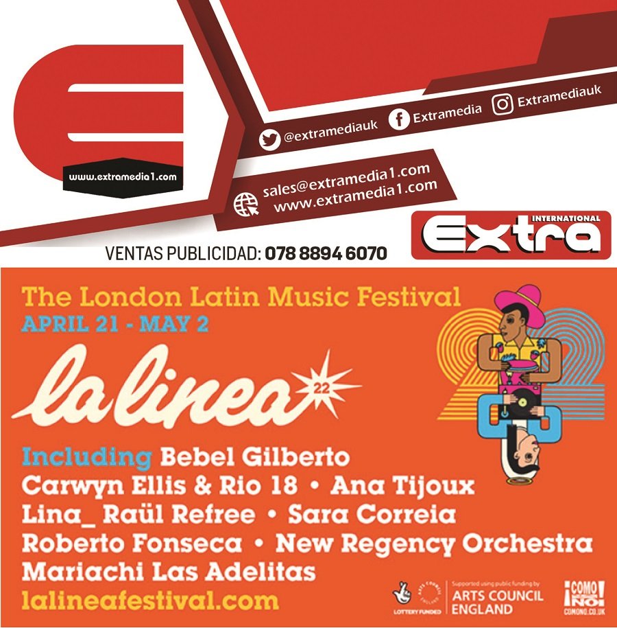 🕺 💃 Desde el 21 de abril hasta el 2 de mayo disfruta de la música que te conecta con tus raíces. La Linea Festival ’22 viene con todo, mira las fechas y lugares en lalineafestival.com  
#Londres #UK #latinos #ExtraMediaUK #ExtraRadio