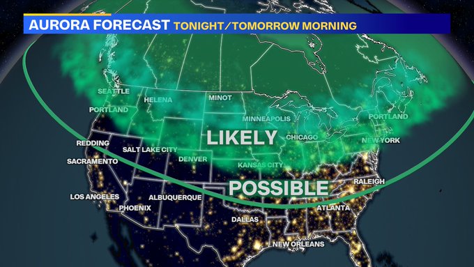 Northern California may get to aurora