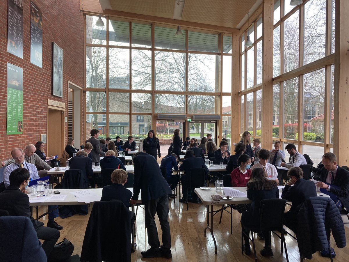 Our first Millfield Maths Challenge in a few years - great to be welcoming so many schools here again with their year 9/ year 10 teams.