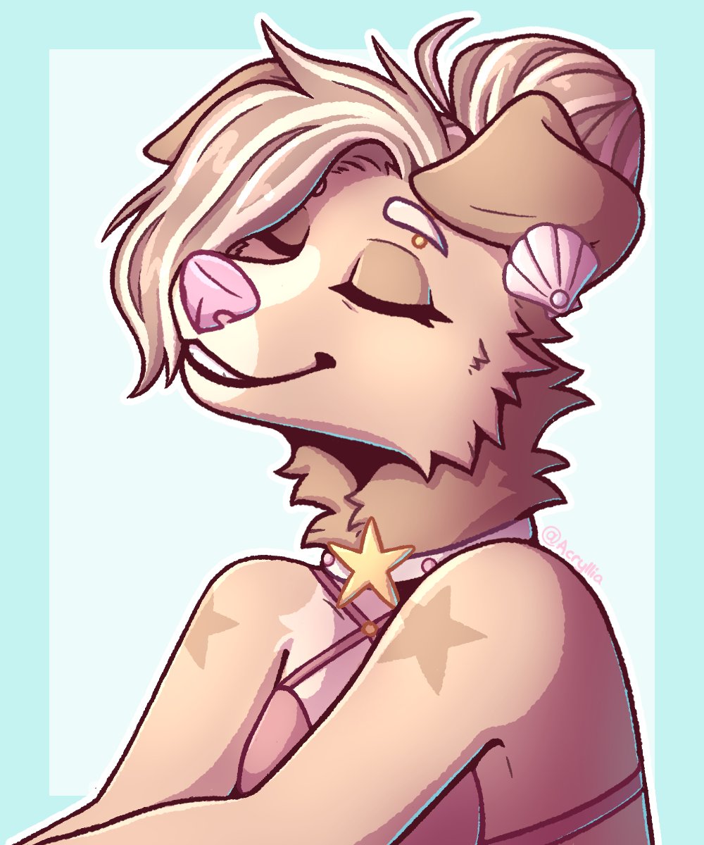 Acryllia's tweet photo. Enjoying the warm sun on her face~
Really loving the summer vibes in this DTPAY of Bailey for STAGGUTZ ;v;
#furry #furryart #furryartist #Artfight #drawthepersonaboveyou #DTPAY https://t.co/MB9vn77vL9