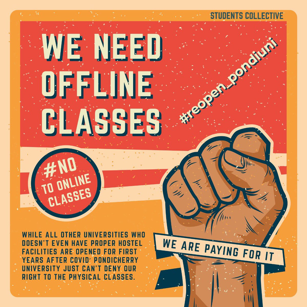 NABEELM04320873's tweet photo. Re open Pondicherry university .online is enough . We need offline classes 
#reopen_pondiuni @GurmeetSinghVC @PondiUniVC @ShashiTharoor https://t.co/fOasZ4fSzA