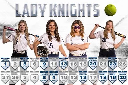 Come out &amp; support your Lady Knights this season. #JITJ <a href="/KassidyBoener/">Kassidy</a> <a href="/MadyMinnich/">Mady Minnich</a> <a href="/emma_hensleyyy/">emma hensley</a> <a href="/haan_annie/">annie haan</a>