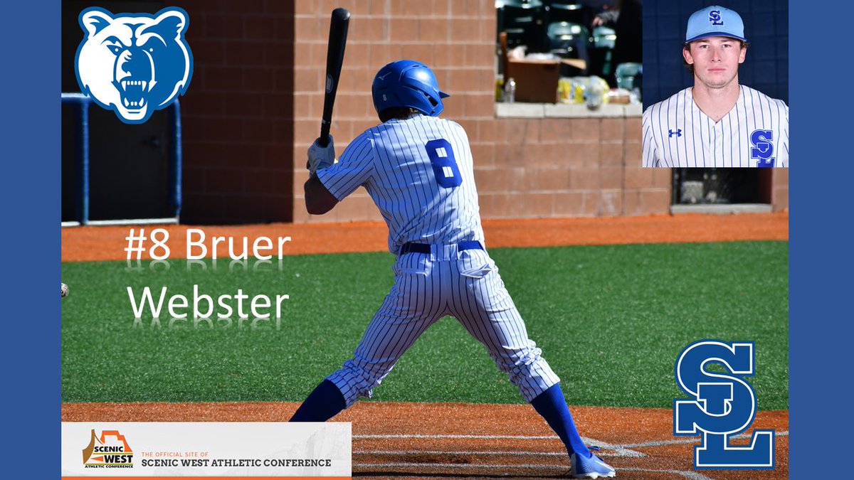 SWAC Player of the Week is Bruins 2nd Baseman Bruer Webster. @Bucwheat8 slashed .636/765/.636. Pressure on the base paths is what Webster does getting on base 13 times in 17 PA’s.7R,RBI,6BB,1SB &amp; solid defense earned him the weekly award. @BruinAthletics @PBR_JUCO @PBR_Utah