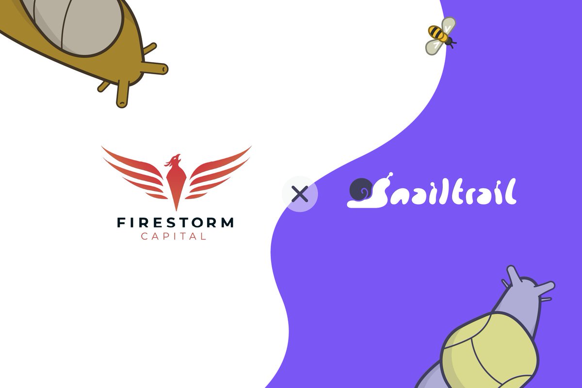 Snail Trail is excited to announce its first partner and investor, @FireStormCap!

<a href="/FireStorlvl/">FireStorm🔺</a> has been embedded with the team as an advisor for a while and we are looking forward to working together going forward!