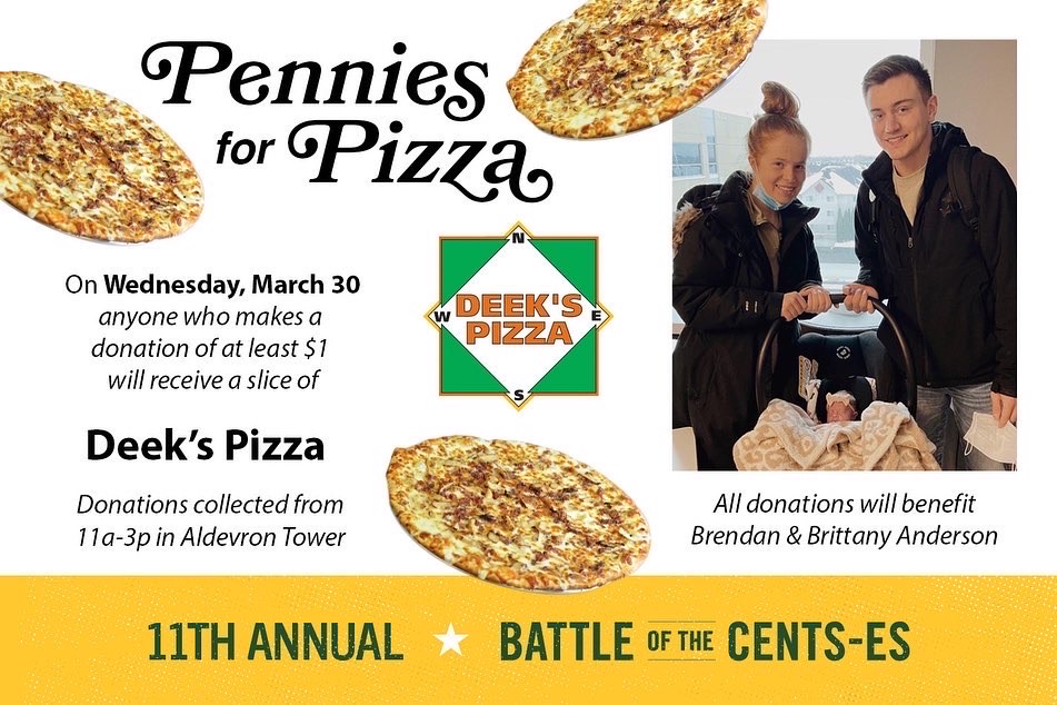 The strength of the Herd is the Bison. And the strength of the Bison is the Herd. Use coins or Venmo to help the family of pharmacy student Brendan Anderson who lost one of their twins to a rare heart condition. bit.ly/3qF3Ql9 🤘🏽🤘🏼
🏢 Aldevron Tower
🕚 11 a.m.-3 p.m.