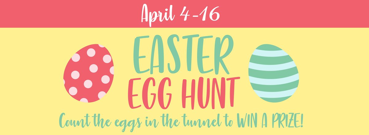 🐣 #EasterEgg Hunt at Snell Auto Wash from April 4-16! Count the number of eggs in the tunnel while you're getting a #carwash and win a prize for the correct guess (hint: it's delicious!) 
More info on our Facebook event: bit.ly/3iThrkw