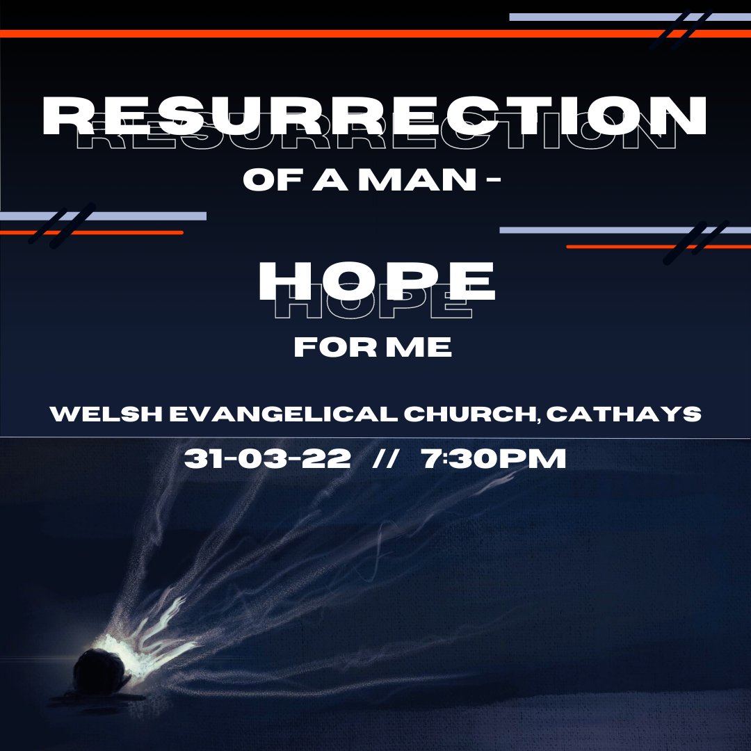 cardiffmetCU's tweet photo. // E A S T E R   E V E N T // ✝️

We're back! We'll be joined tomorrow by @andyfides who'll be talking on the hope that Jesus' resurrection brings us today!

Free meal 🍽️ Dessert!🍰 And Life-transforming news. 

@ the Welsh Evangelical Church, Cathays (CF24 4DE) tomorrow 7:30! https://t.co/3zoTNi2JTF