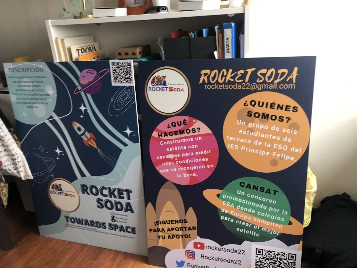 Hola! Mañana tenemos la feria de ciencias en el colegio y montaremos un stand para que la gente descubra Rocket Soda. Ya tenemos todos los preparativos!
#CanSat #Rocketsoda #semanadeciencias #ciencia #feriadeciencia