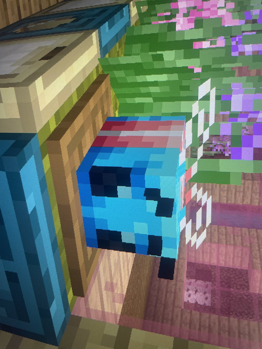 Sim1dy's tweet image. Minecraft trans bee cake #Minecraft #trans #lgbt #nonbinary #dsmp #smallstreamers