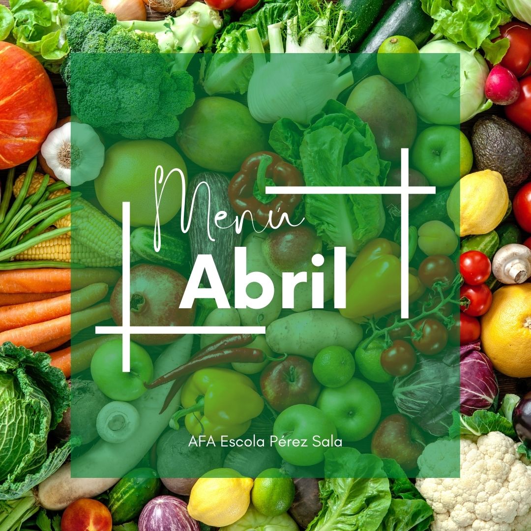 Ja teniu el menú del mes d'abril al web de l'AFA! afaperezsala.com/serveis/menjad…